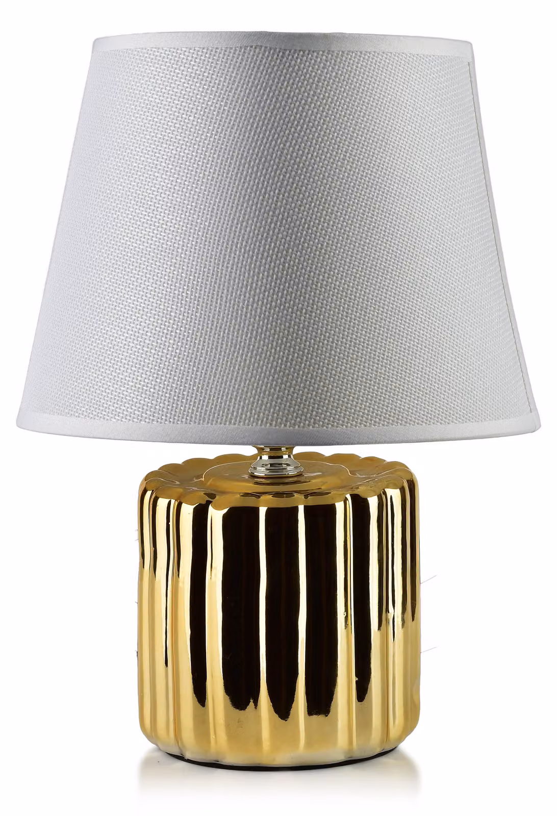 Lampada da tavolo Leti Grey, dimensioni 11x20x28 cm