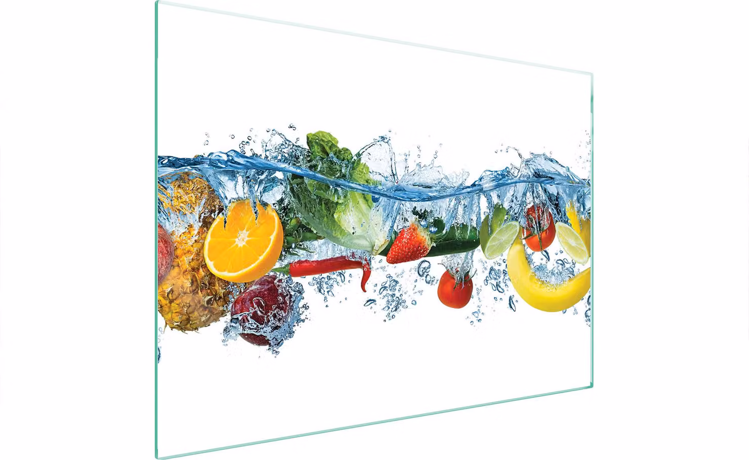 Piatto Protettivo In Vetro Per Cuore 70X52 Frutta