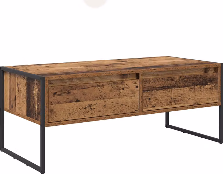 Tavolino da salotto con cassetto Legno vecchio 100 x 46 x 40 cm