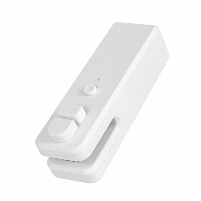 Mini sigillatrice per sacchetti, ricaricabile, per riscaldare alimenti da conservare, portatile, 2 in 1 e per tagliare sacchetti di plastica