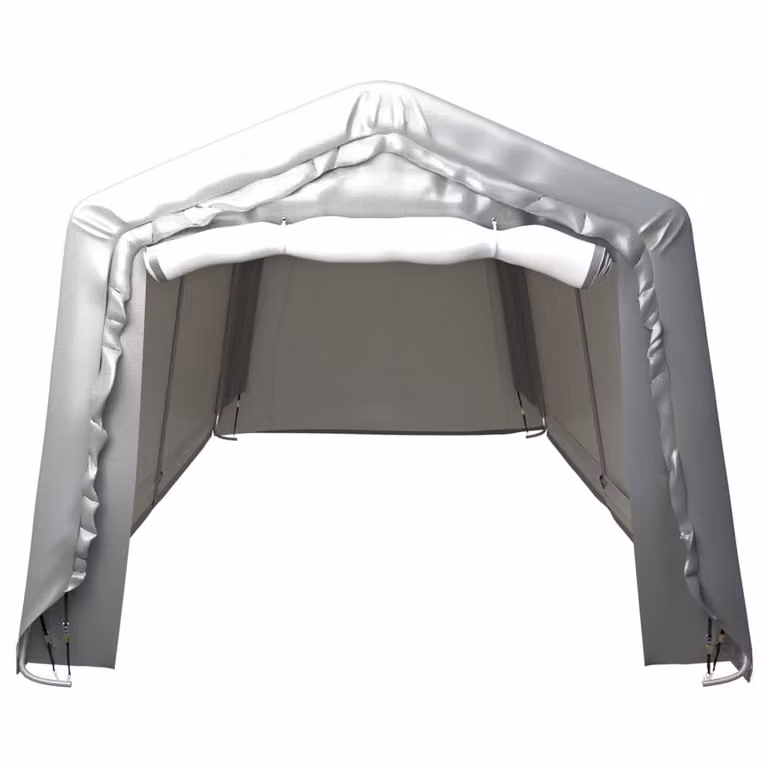 vidaXL Tenda di stoccaggio 300x900 cm grigio acciaio