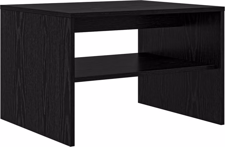 Tavolino da salotto Rovere Nero 60 x 50 x 40 cm