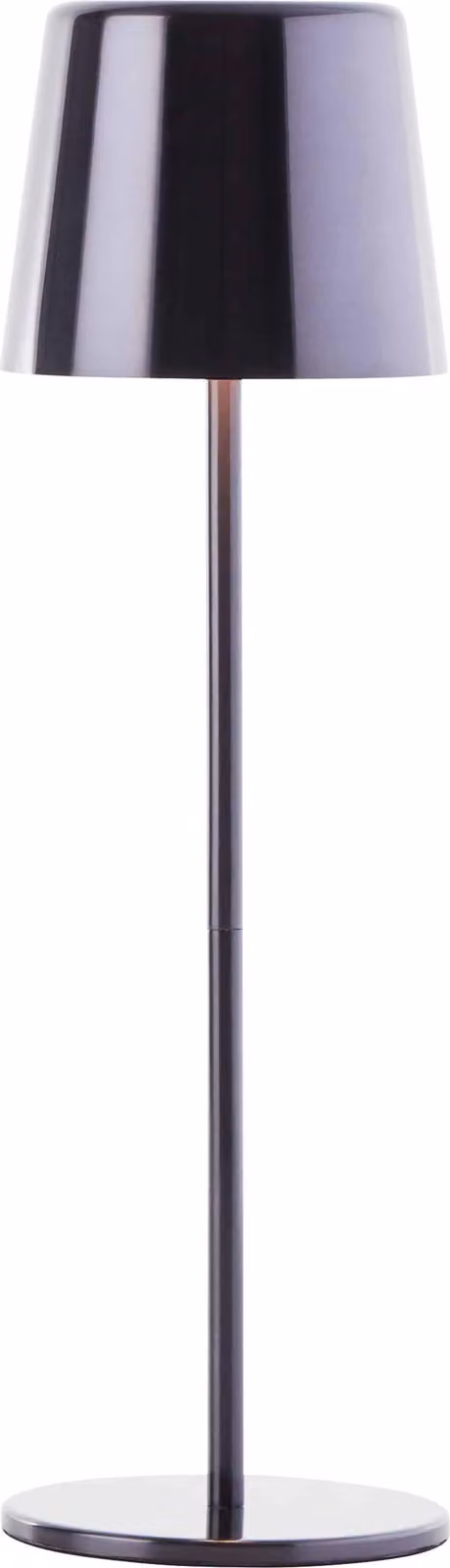 BRILLIANT Lampada da tavolo ricaricabile a LED Xaana, 4W, 300lm, CCT, nero-cromo