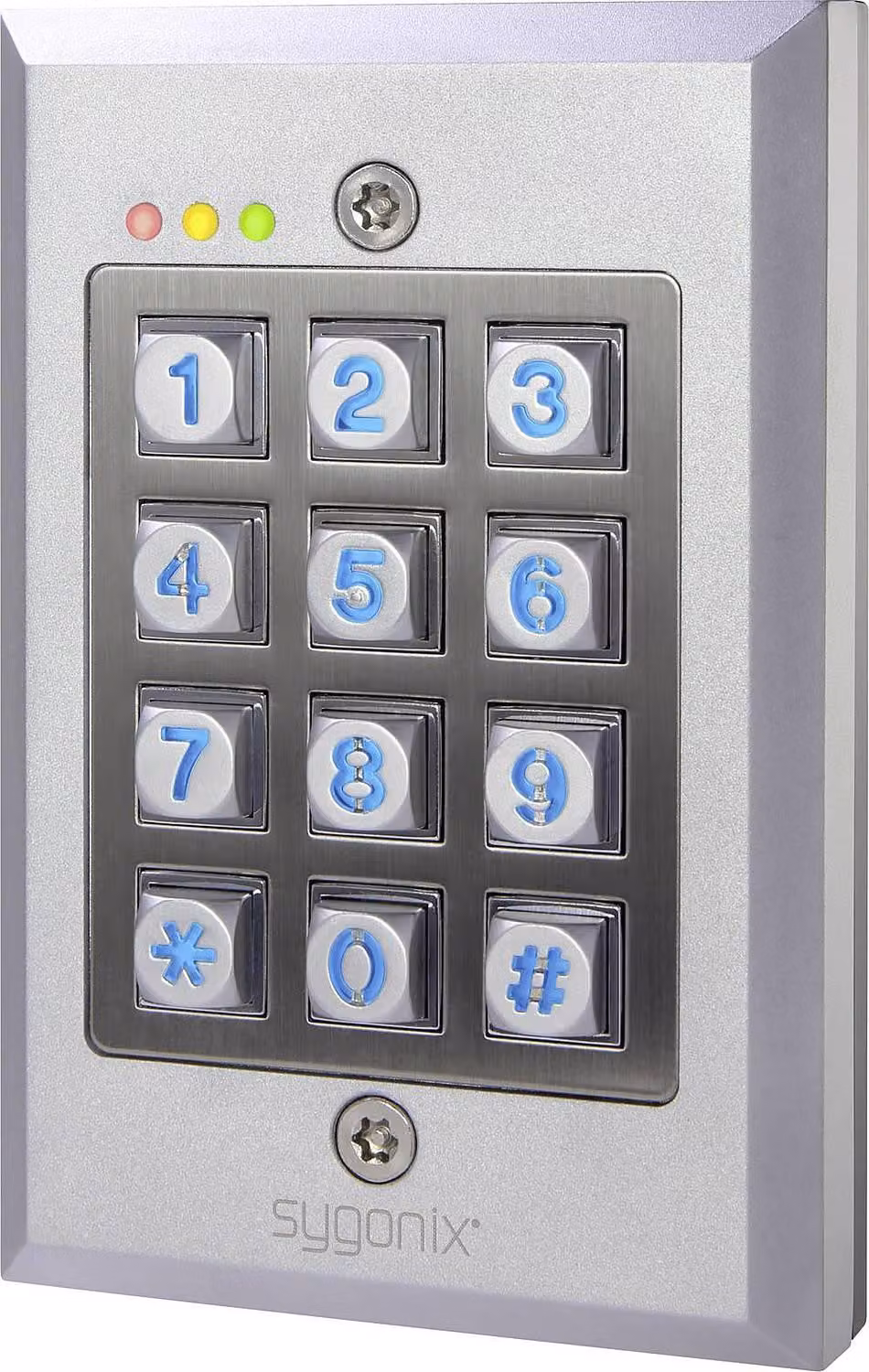 Sygonix Codeschloss Aufputz, Unterputz IP65 mit beleuchteter Tastatur