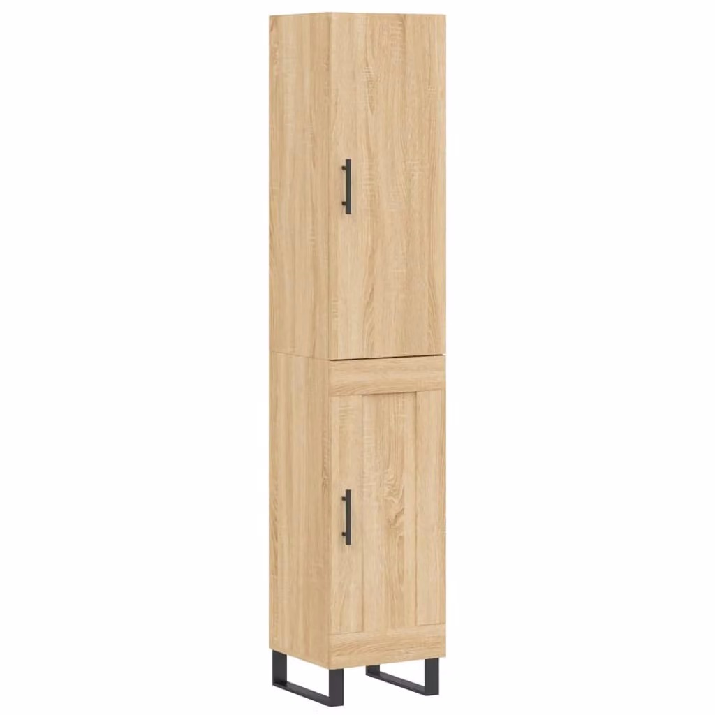 Credenza Rovere Sonoma 34,5x34x180 cm in Legno Multistrato
