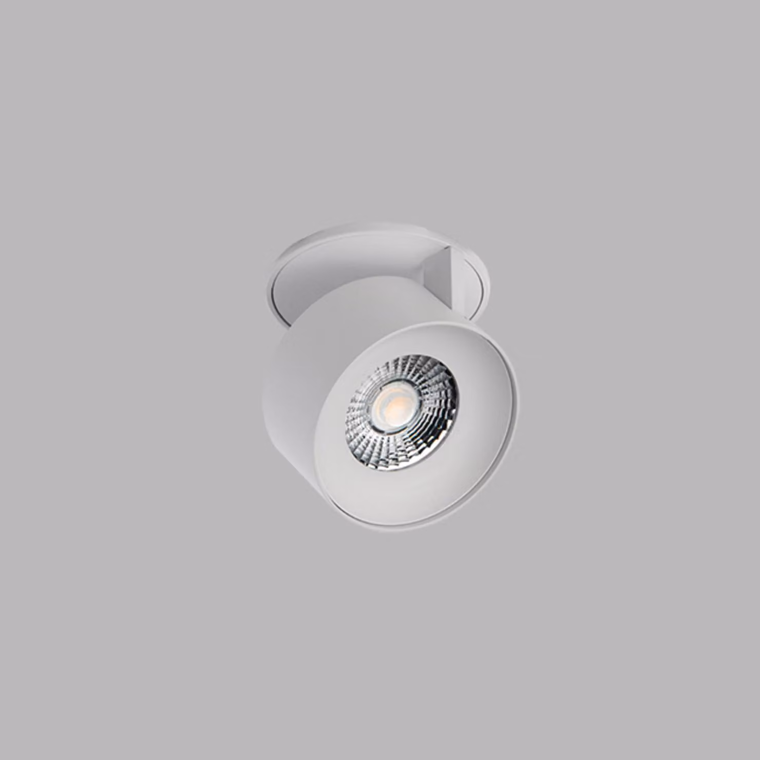 Apparecchio LED da incasso dimmerabile KLIP con possibilità di rotazione, Variante: 11 W, base bianca, riflettore bianco, TRIAC