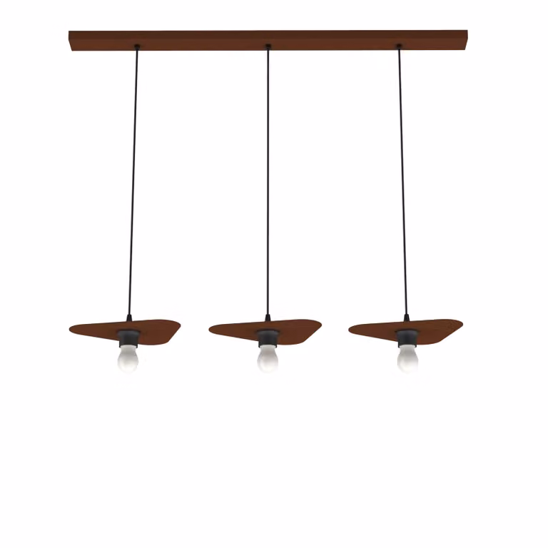 Lampada A Sospensione Cloud Lineare A 3 Luci, Monocolore Opaca