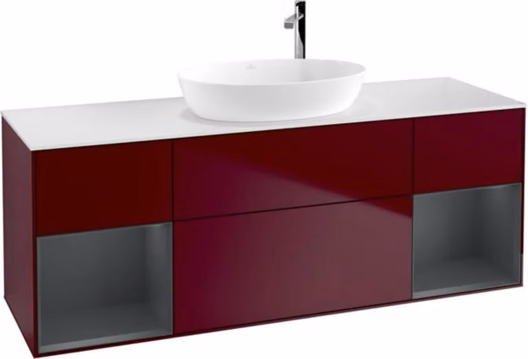 V&B mobile lavabo Finion 160cm, Pl wh. m, Reg md m Lac, Peo m