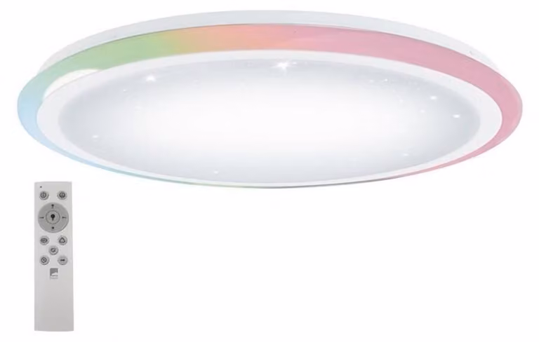 Plafoniera LIPARI bianca H:7,5 Ø:60cm dimmerabile 3000-6500K