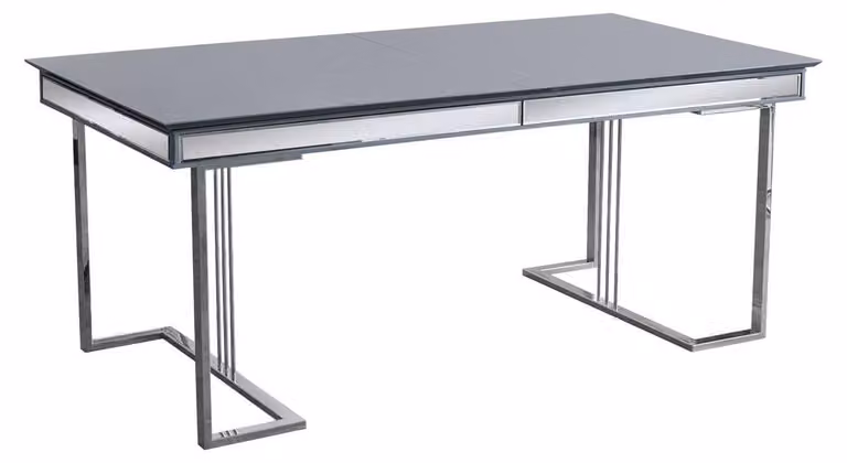 Stilvoller Grauer Esstisch Ausziehbarer Tisch Esszimmer Robuste Möbel