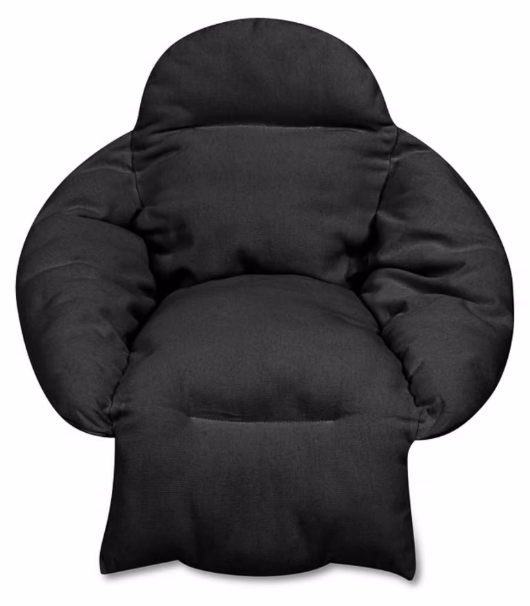 Cuscino nido di cicogna nero