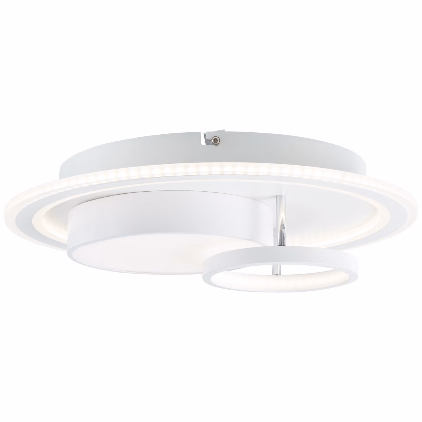 BRILLIANT Sigune Plafoniera LED 40x40cm bianco/nero G99385/75