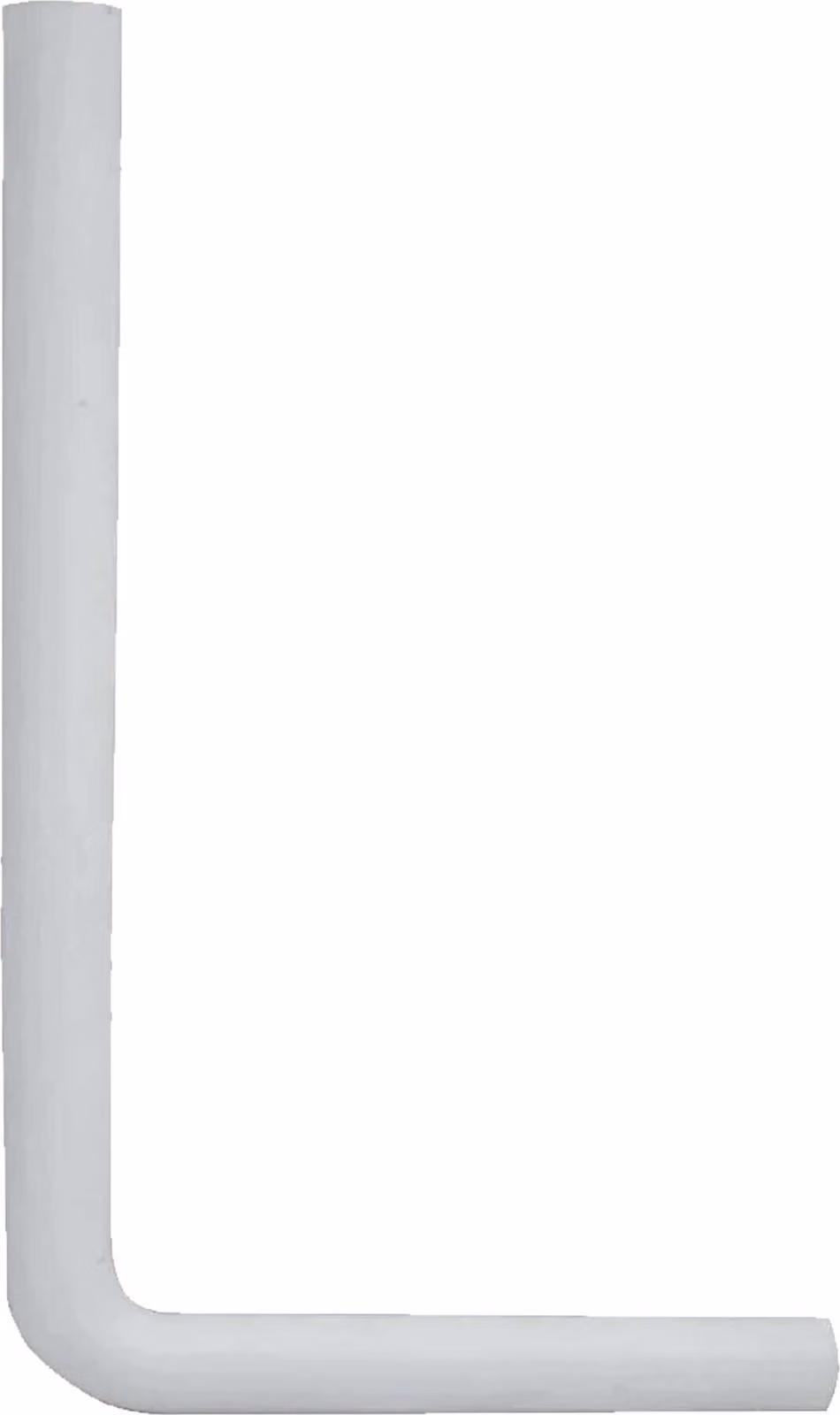 gomito di scarico tecuro per cassetta WC - PVC bianco Altezza: 650 mm x lunghezza: 350 mm