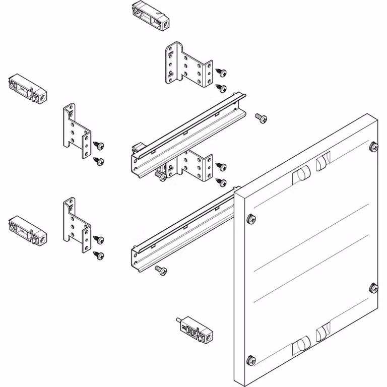 Modulo ABN Prisma XS piatto LxA: 250x300 mm REG con copertura chiusa MF1226