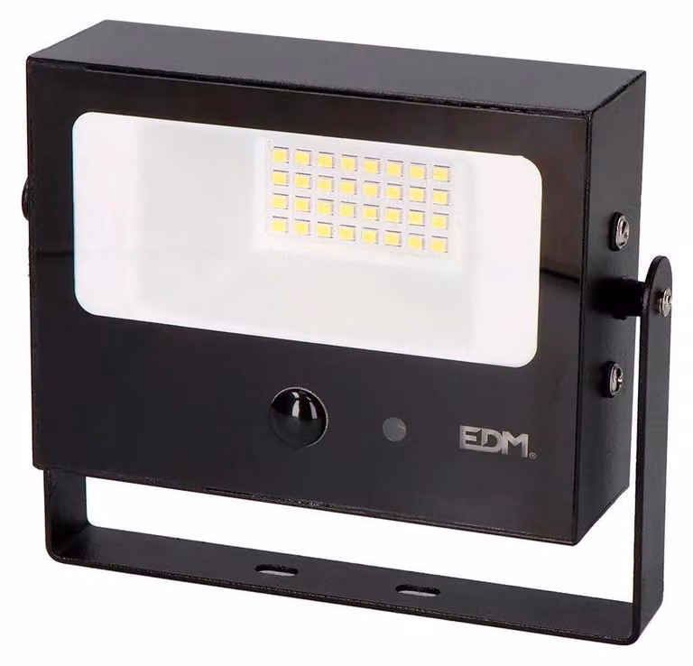 Lampada solare, a chiusura automatica, 7 W, 700 lm, 6500 K, con sensore di movimento, nera