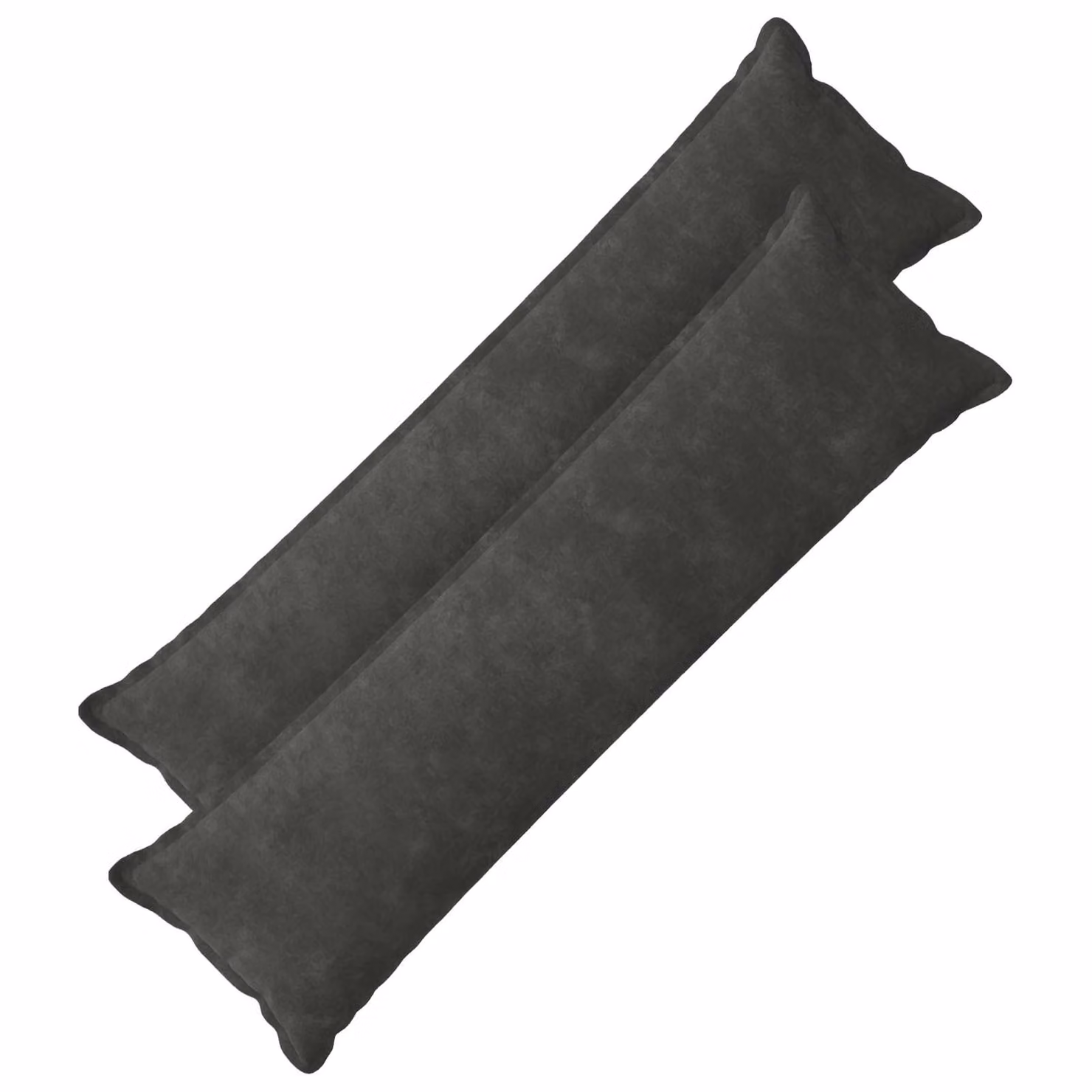 vidaXL Cuscino con cuscino HOUTEN 2 pz Antracite Fleece in microfibra
