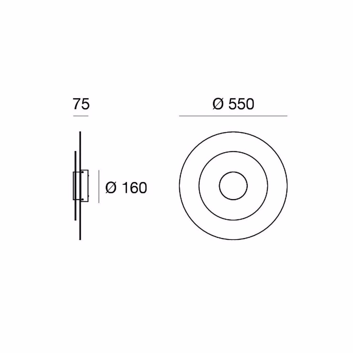 Linea Light Applique da parete a LED Joint_W, dimmerabile, Bianco / Opale, Soggiorno / Sala da pranzo, Metallo, Moderno, Applique a LED