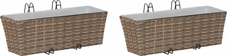 Ringhiera 2 pcs 50 x 17 x 17 cm Metallo