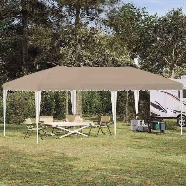 Tenda per feste a pop-up 575 x 290 x 245 cm Crema 42019779