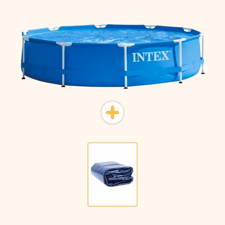 Piscina autoportante rettangolare - 366x76 cm - in 2 parti - modello S21331