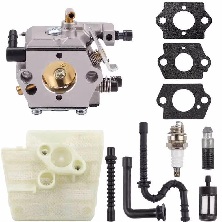 Carburatore per motosega Stihl 024, 026, MS240, MS260 - Kit completo con filtro dell'aria e guarnizioni - WA-NL-285