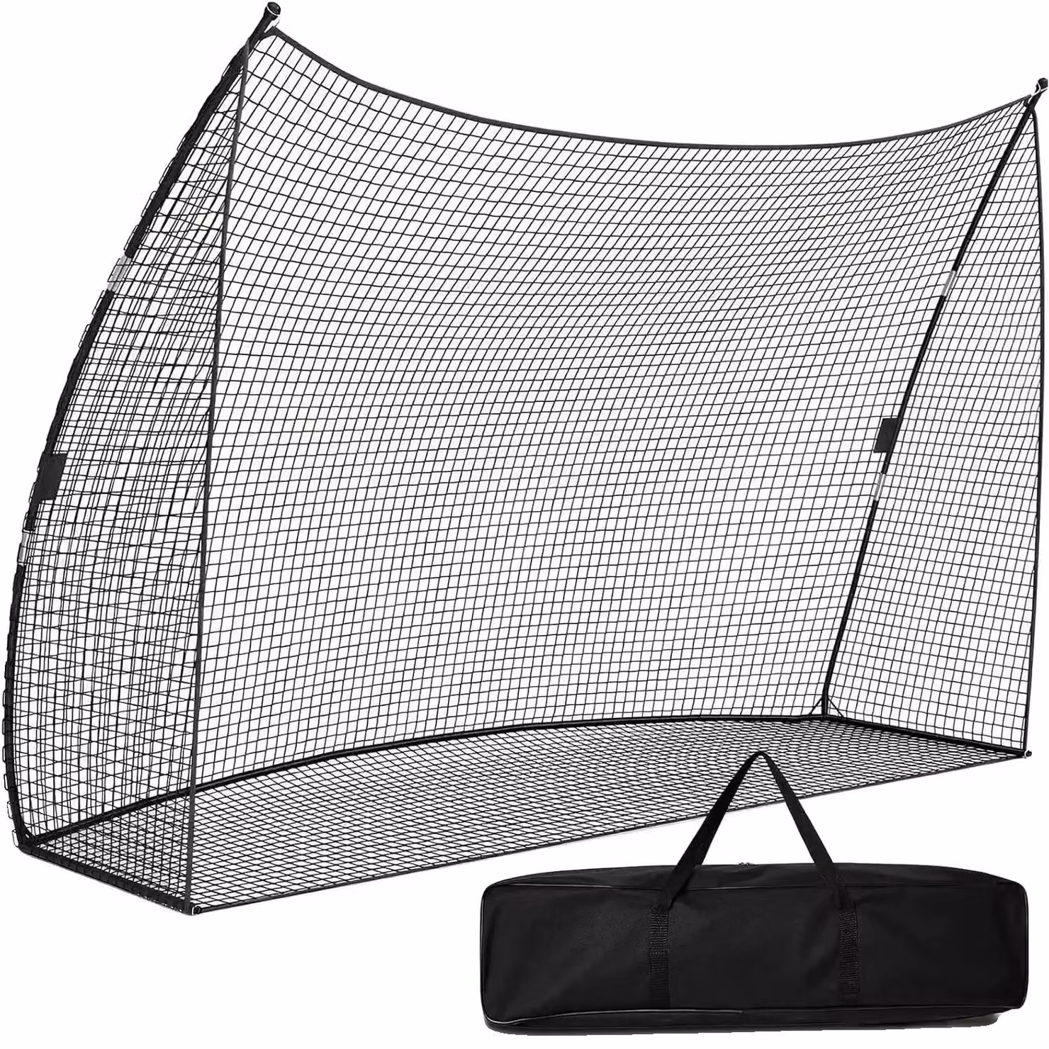 Rete da golf, costruzione resistente, facile da montare, colore nero