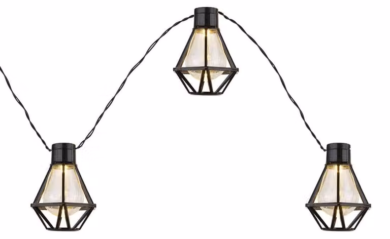 Catena luminosa a LED, lunghezza 2,3 metri, temperatura di colore 2700 K, grado di protezione IP44
