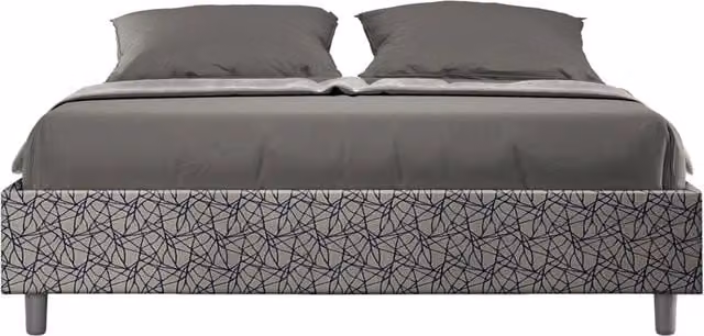 Letto Matrimoniale Sommier con Rete e Contenitore Azelia Era 09 Blu GIORDANOSHOP L/P/H: 172 x 160 x 222 cm – 1