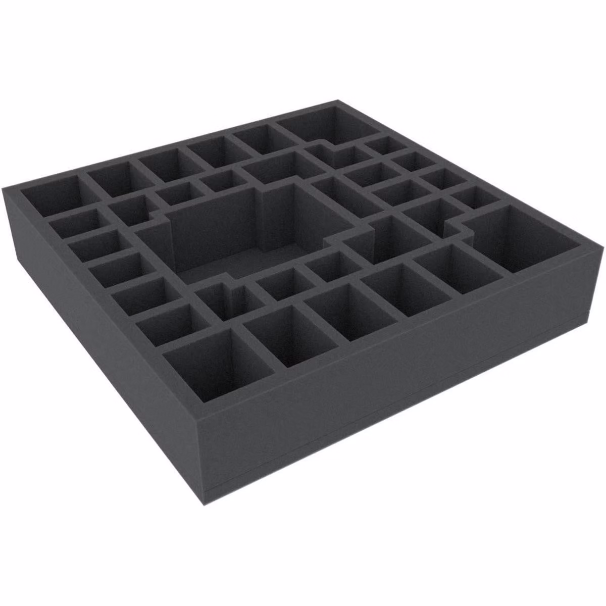 Inserto in schiuma 295x295x60 mm per giochi da tavolo con 34 scomparti