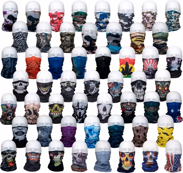 Foulard bandana tubo bandana sciarpa sciarpa sciarpa maschera viso