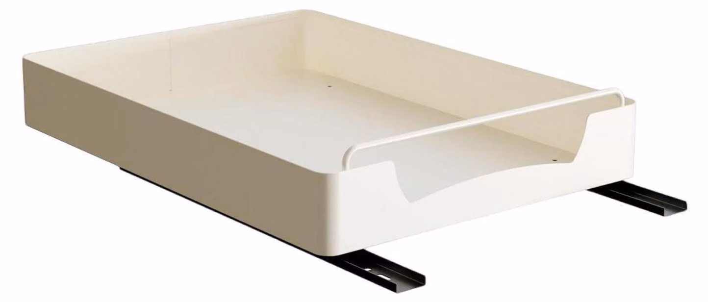 Organizzatore estraibile per armadi, Acciaio al carbonio, da 30 cm, ideale per l'installazione sotto il lavello