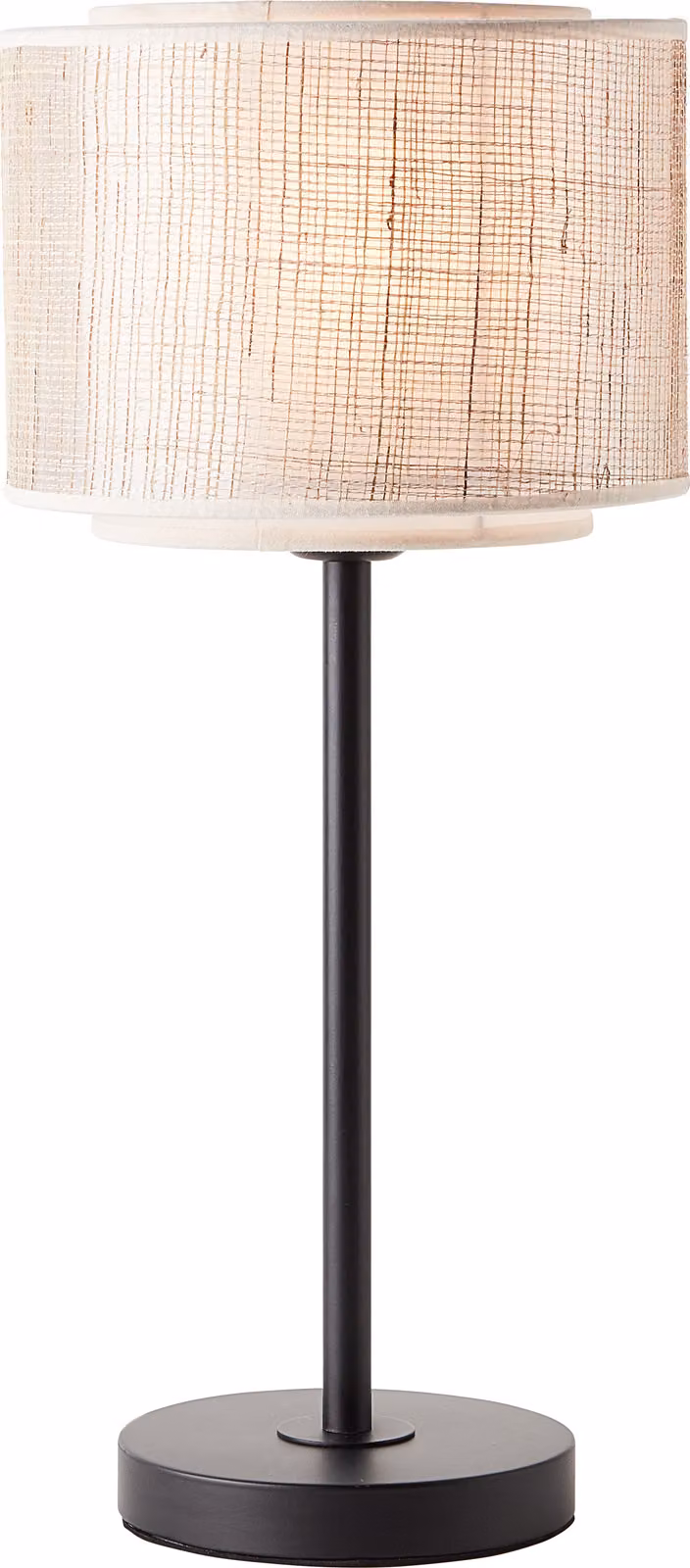 Lampada da tavolo Brilliant Odar E27 40 W nero/beige