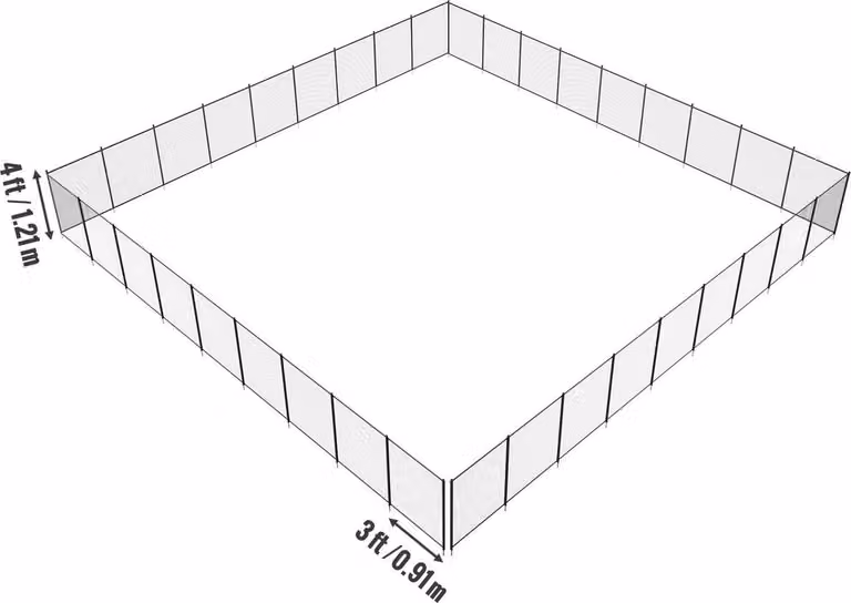 Recinzione per piscina, recinzioni per piscine interrate 4 x 108 FT, recinzione di sicurezza rimovibile per bambini, recinzione per piscina facile da installare fai da te, rete per recinzione piscina in PVC Teslin da 340 g che protegge bambini e animali d