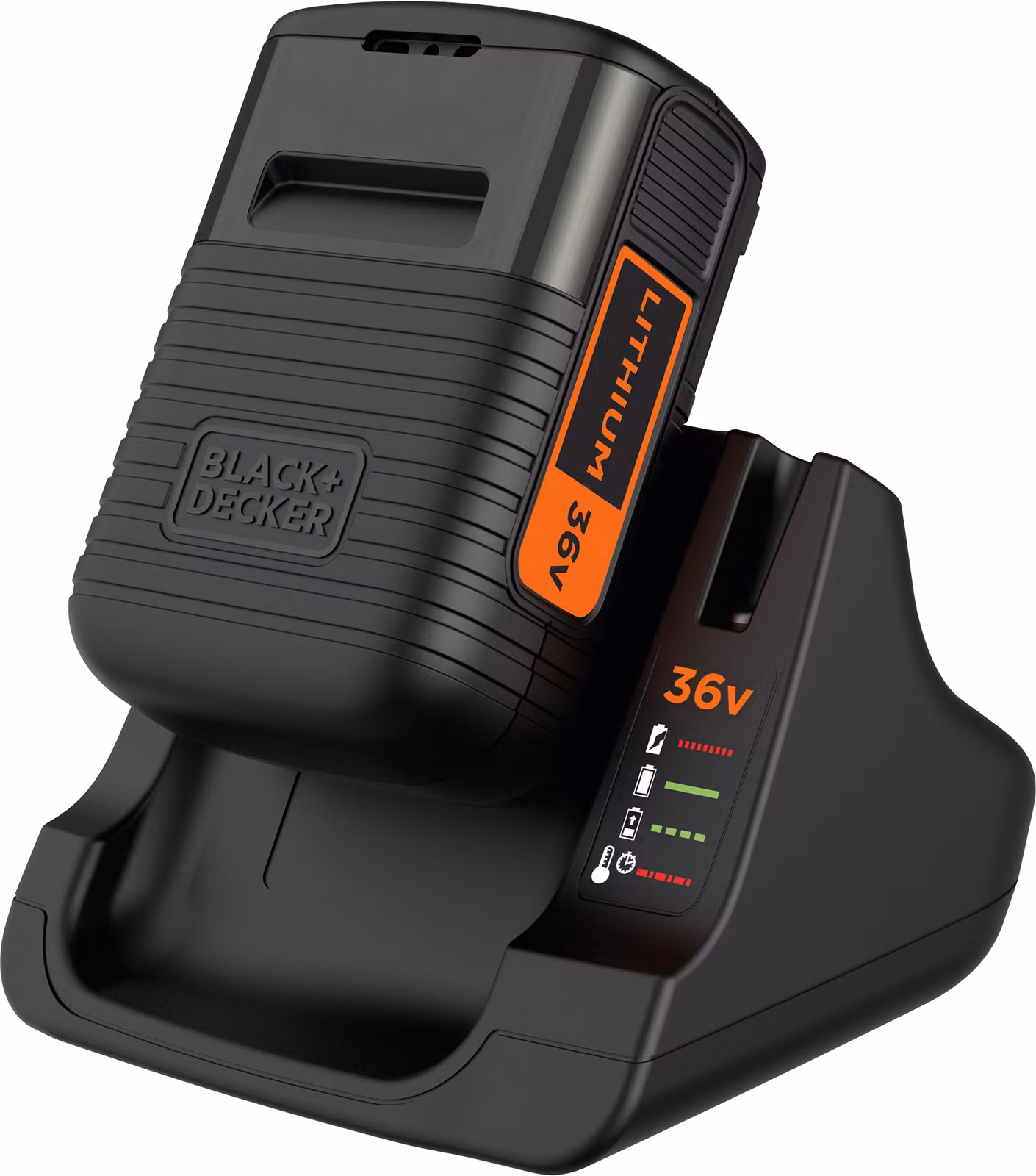 BLACK+DECKER jDC2A36-QW Black&Decker Akku-Ladegerät 1,35A + 36V 2,0 Ah Akku BDC2A36