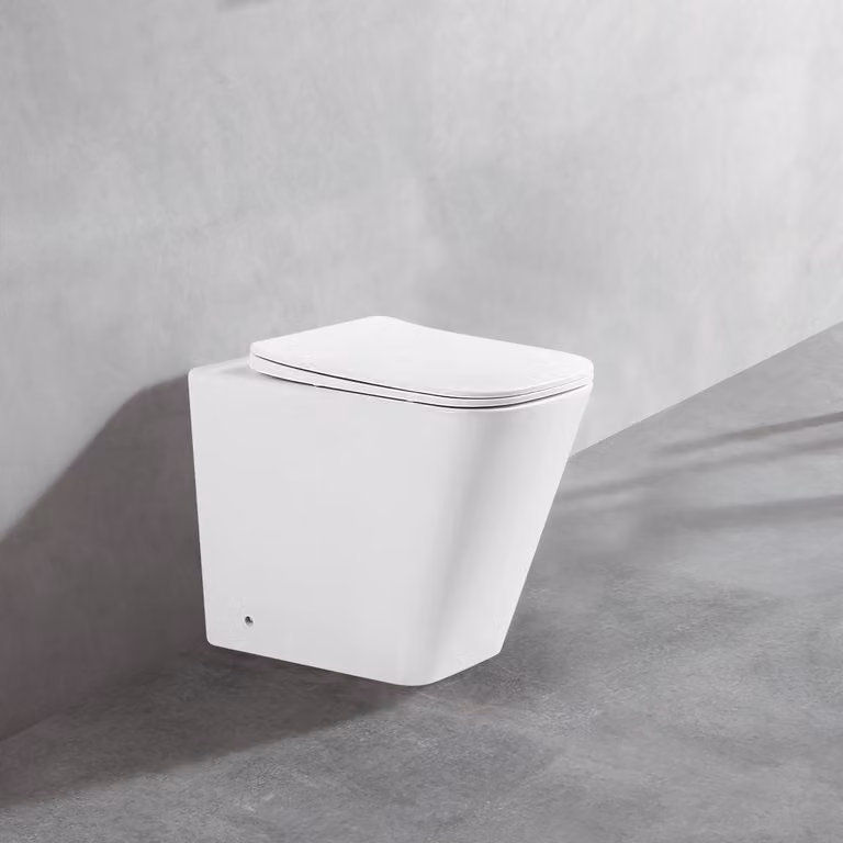 WC a pavimento senza bordo di risciacquo con sedile Soft-Close BTW-6055