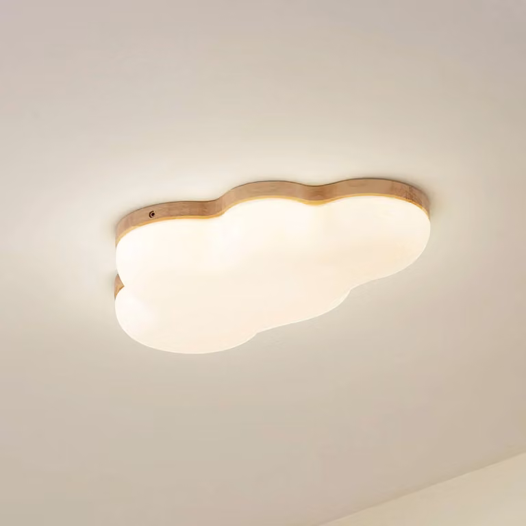 Plafoniera a LED Pilvi Lindby, Bianco / Opale, Soggiorno / Sala da pranzo, Plastica, Moderno, Plafoniera LED