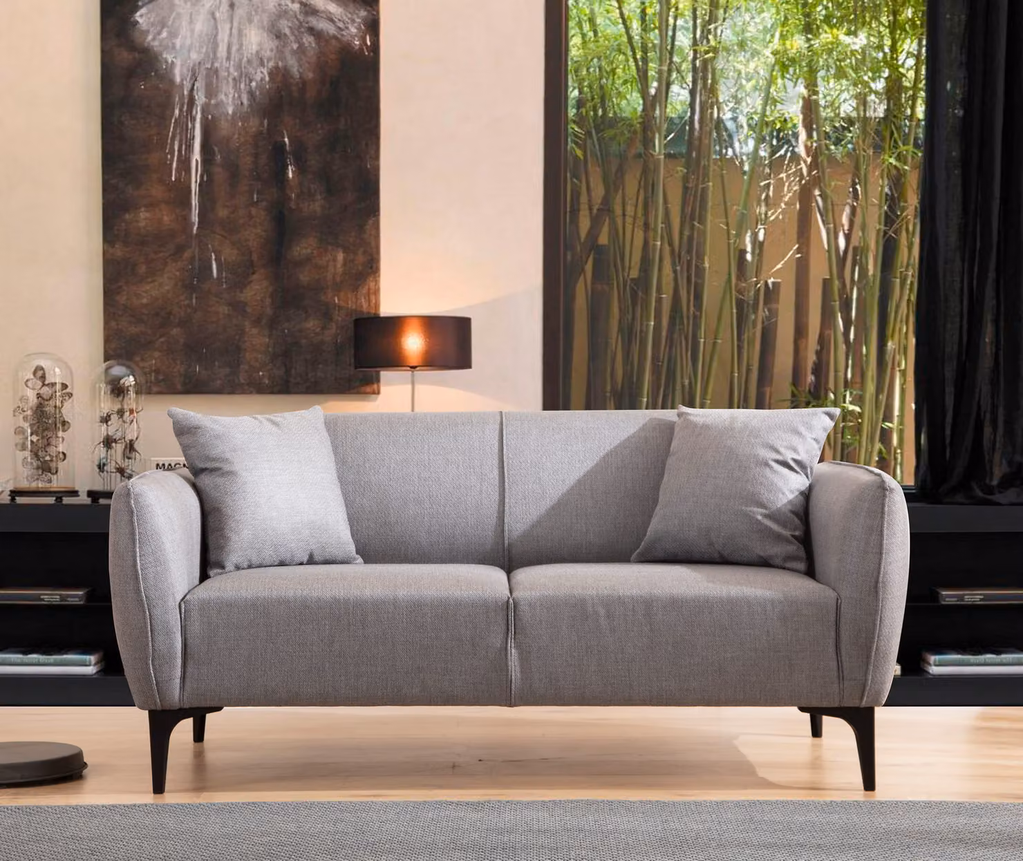 Hanah Home, Belissimo- ARE1532, Grigio, Divani letto, Struttura: legno di faggio / pannello truciolare