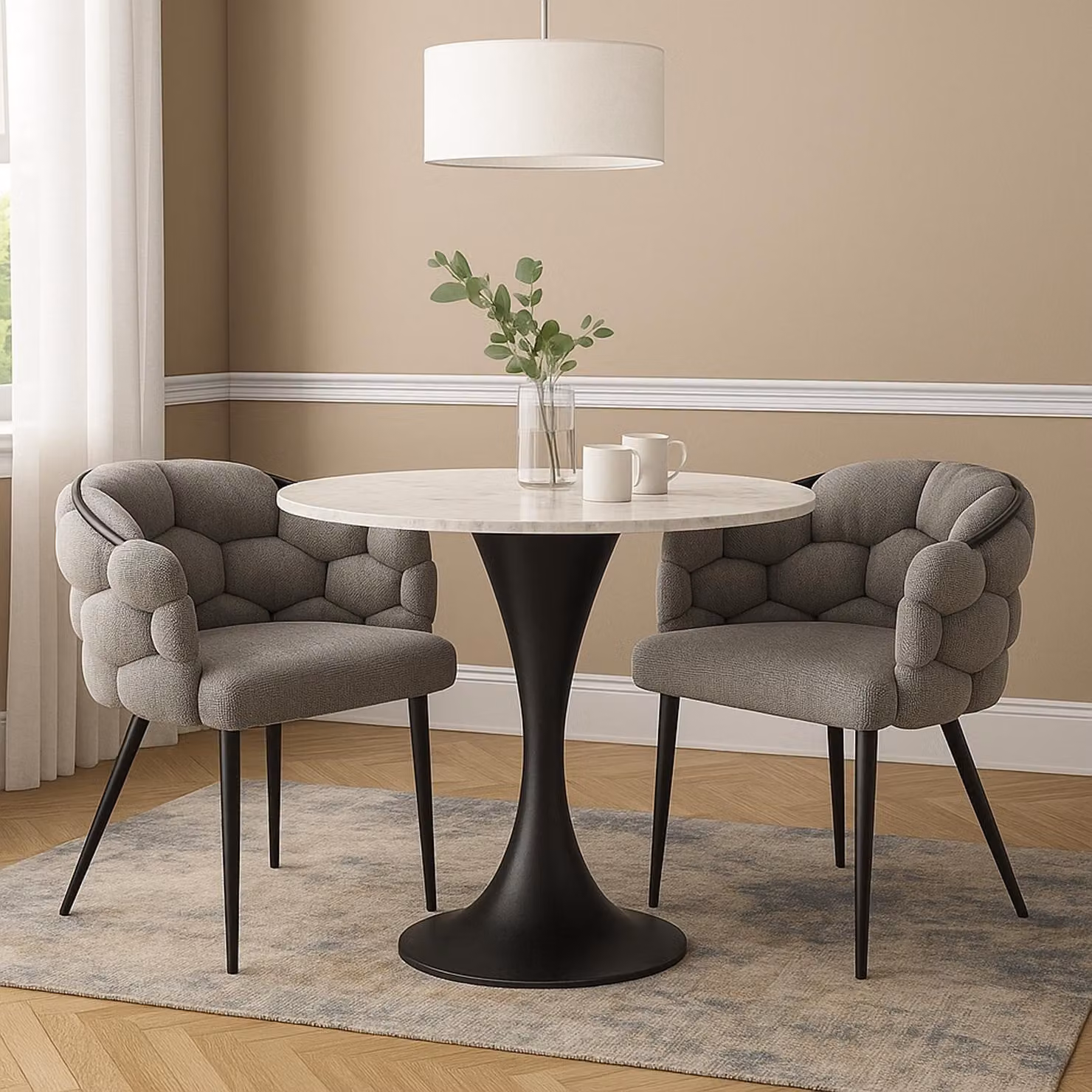 Sedia Alsen Nero Grigio