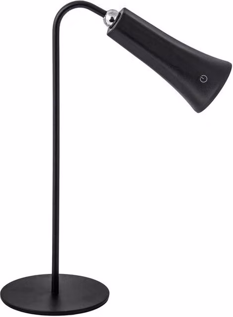 Lampada LED Ricaricabile da Tavolo Alice Nero 12 Pezzi