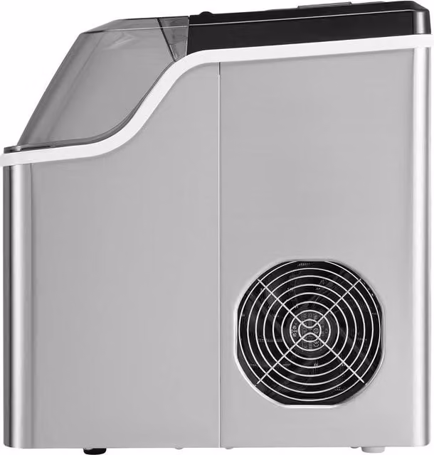Macchina Ghiaccio Cubetti da Banco Portatile Autopulente con Paletta Cestello 3 Dimensioni per Bevande