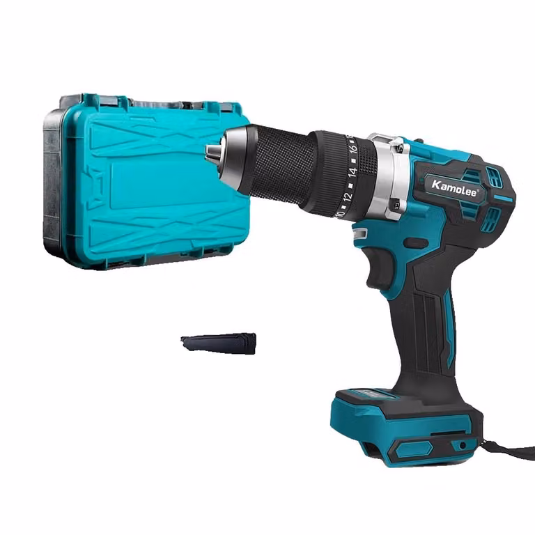 Trapano elettrico brushless, coppia di 650 Nm, velocità di 2700 giri/min, senza plastica nella batteria, prodotto per il mercato europeo