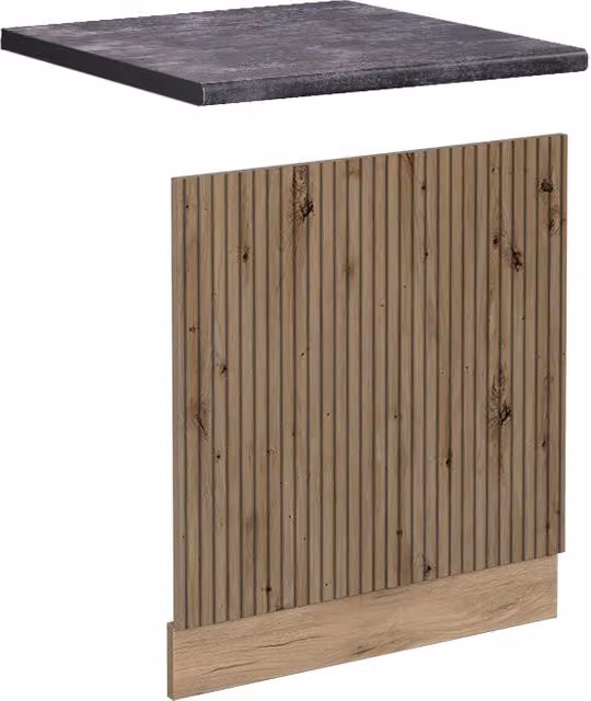 Pannello frontale R-Line Vicco in Rovero dorato e Antracite, Larghezza: 60 cm