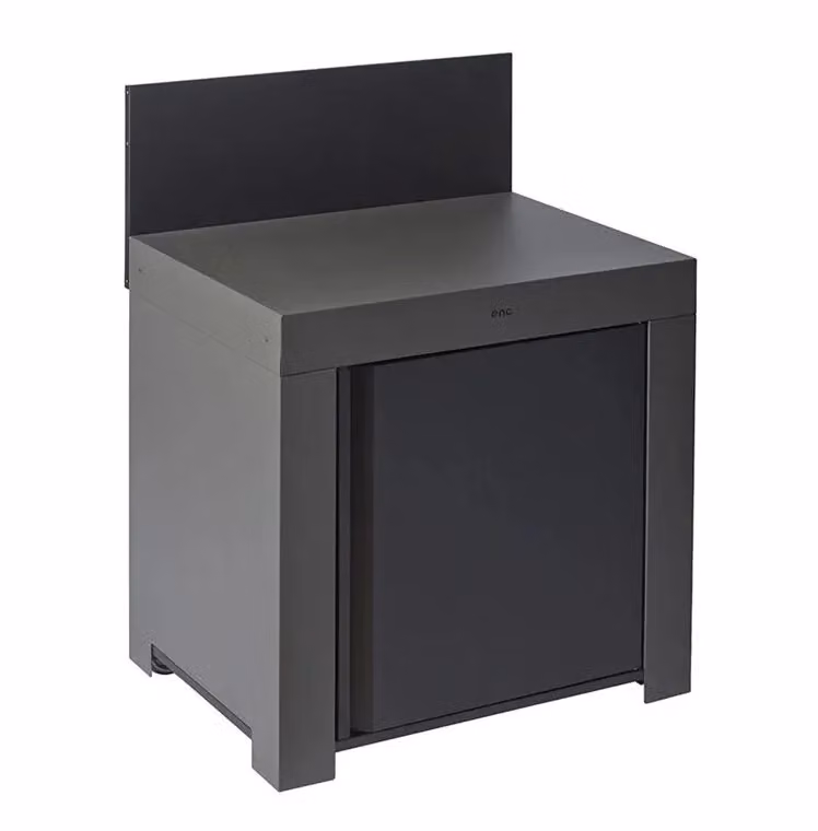 Modulo standard grigio scuro con base e piano di lavoro Enò