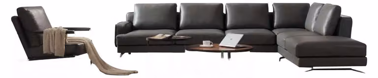 Design Couch Luxus Leder Sitz Polster Wohn Zimmer Landschaft Eck Sofas Couchen