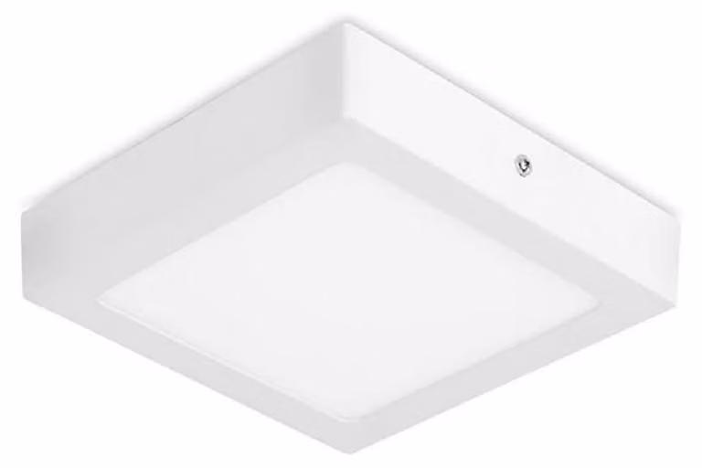 LEDS C4, plafoniera a LED, 12,2 W, luce calda, 874 lm, grado di protezione IP23, colore bianco