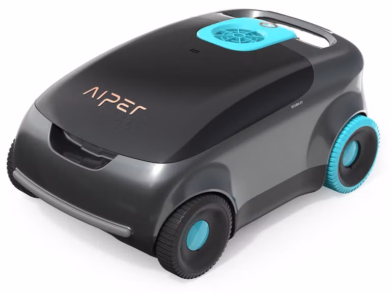 Robot per piscina Scuba E1 - Aspirapolvere automatico per piscine - Autonomia della batteria: 100-130 minuti - Grigio scuro