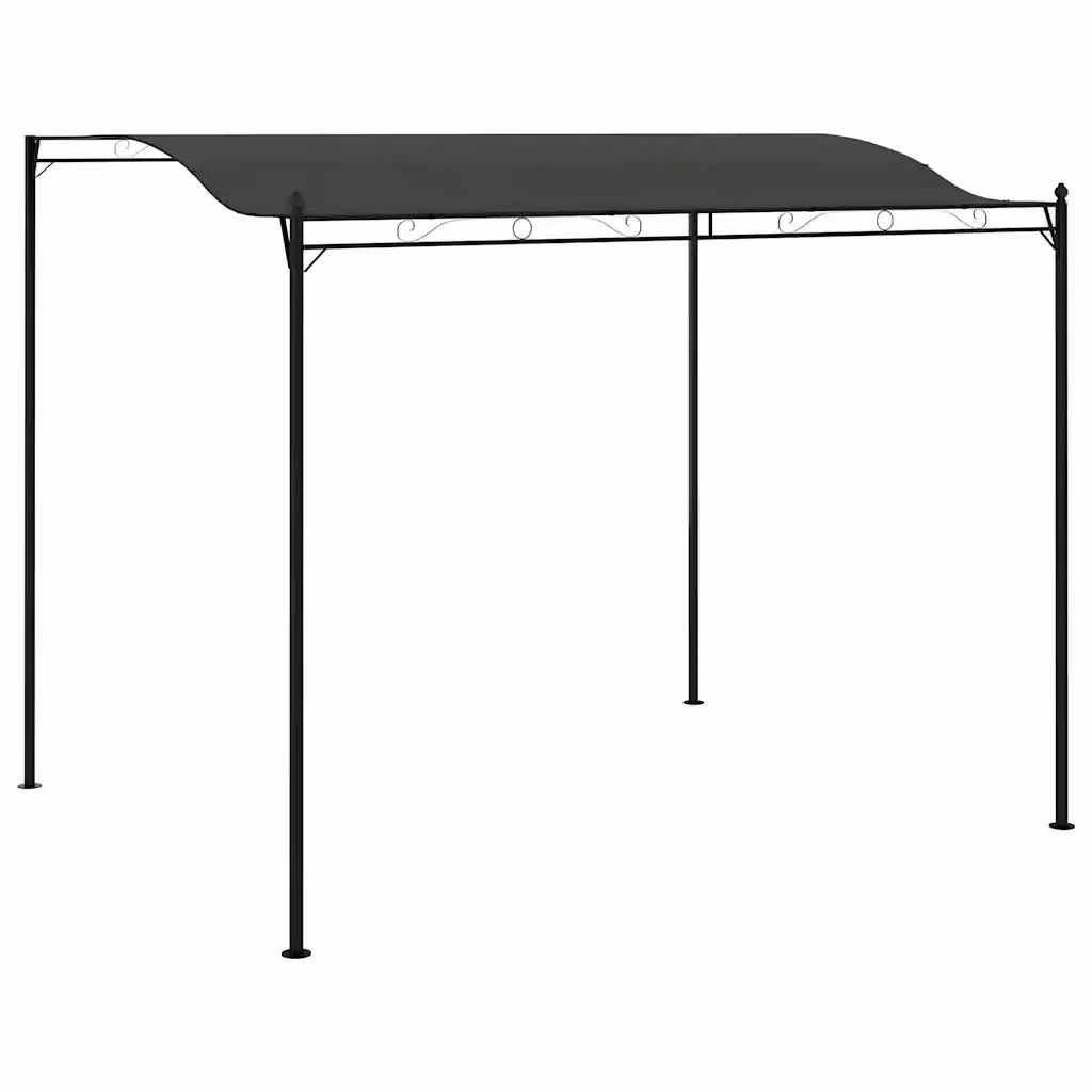Tendalino Parasole per Gazebo Design In, Colore Antracite e Nero, L 300 x P 255 x H 240 cm – 2