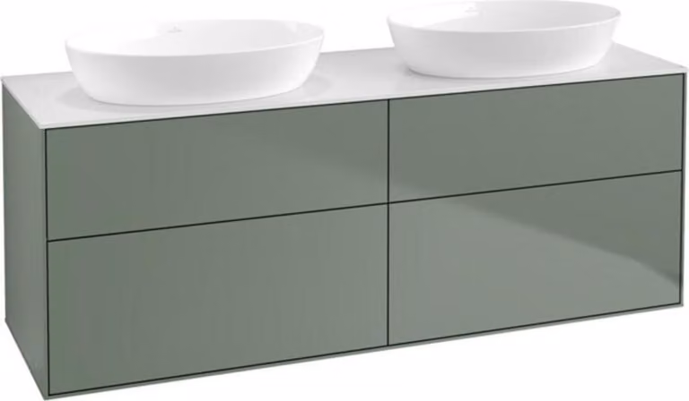 V&B mobile Finion 160x60cm, lavabo pl. wh. m, Oli. m Laccato