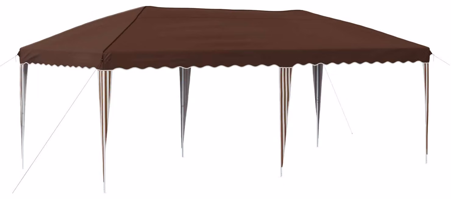 Tenda per feste a pop-up 575 x 290 x 245 cm Marrone