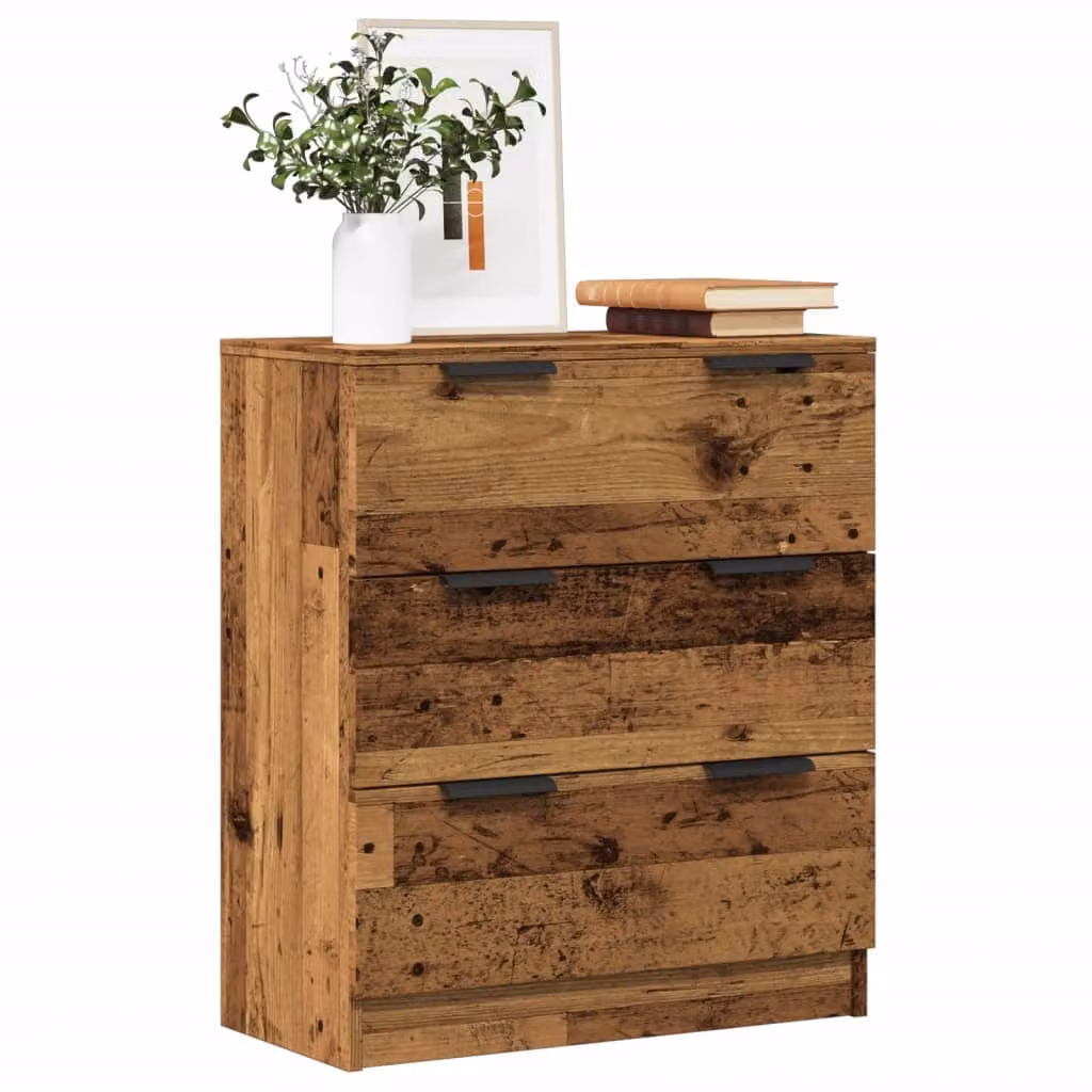 Credenza vidaXL in stile classico color marrone in legno e MDF L: 60 cm, P: 30 cm, H: 70 cm